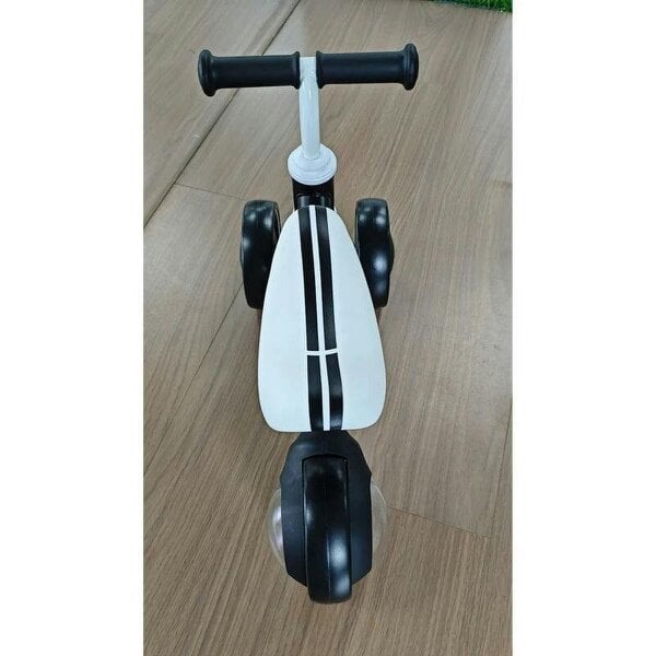 Balance Bike for Kids 1-2 Years, Toddler Bike with Adjustable Seat and Lighting Rear Wheels for Boys and Girls, Black
