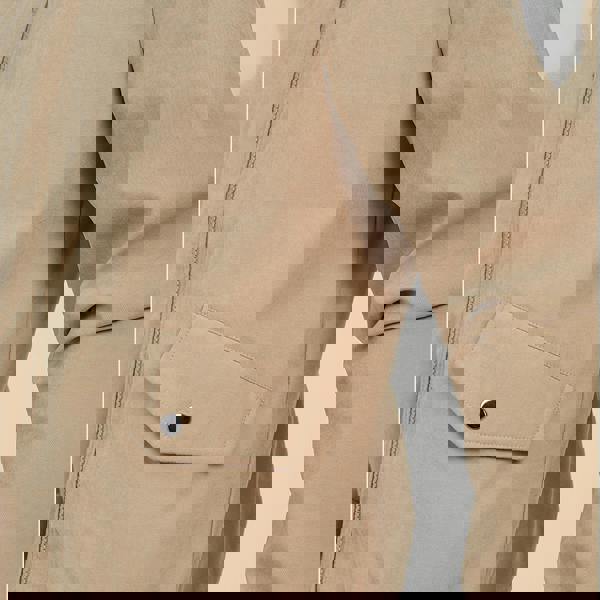 Brave Soul Stone Lightweight Bomber Jacket - Stone Image 4