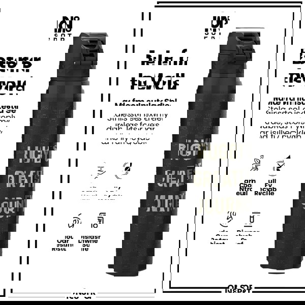 ION8 Lions X ION8 Insulated Steel Water Bottle, British & Irish Lions, Rugbys Greatest Journey, 750ml (24oz)