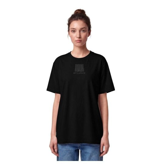 By Lanvin Printed Central Logo Black T-Shirt