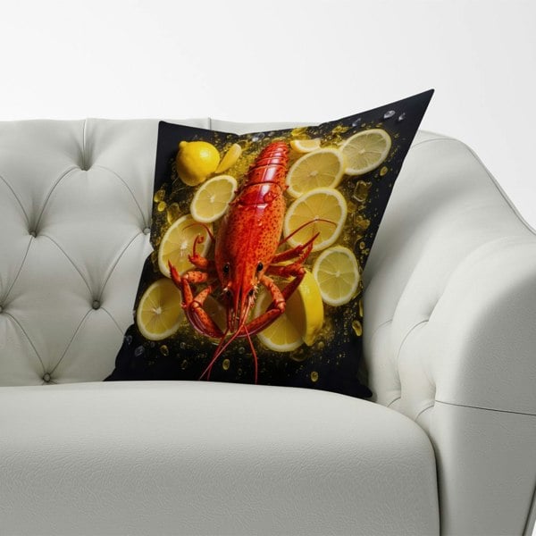 Warren Reed Lobster On Lemons Cushions