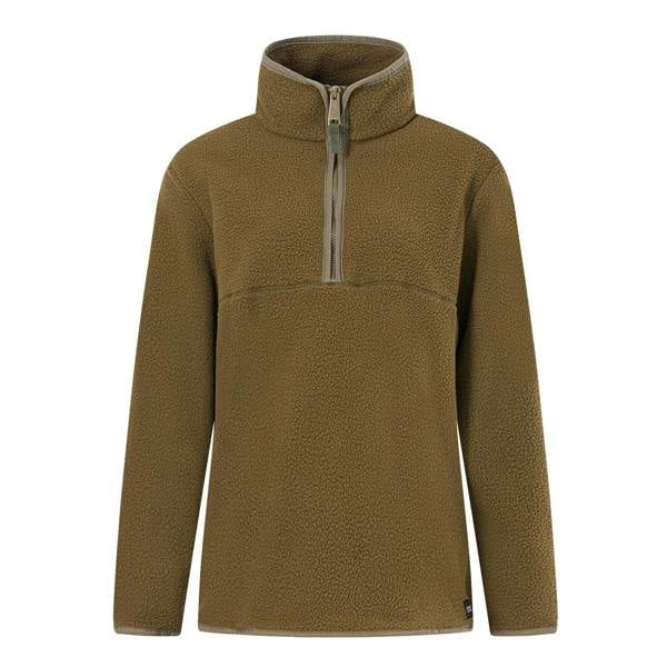 Regatta Womens/Ladies Frankie Borg Half Zip Fleece - Bark Green - 