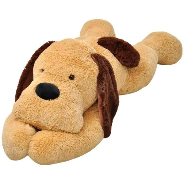 Berkfield Dog Cuddly Toy Plush Brown 160 cm