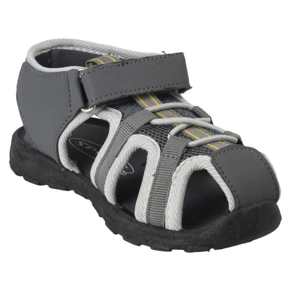Spot On Boys Spot On Elastic Lace Hook and Loop Strap Casual Sandals N0074