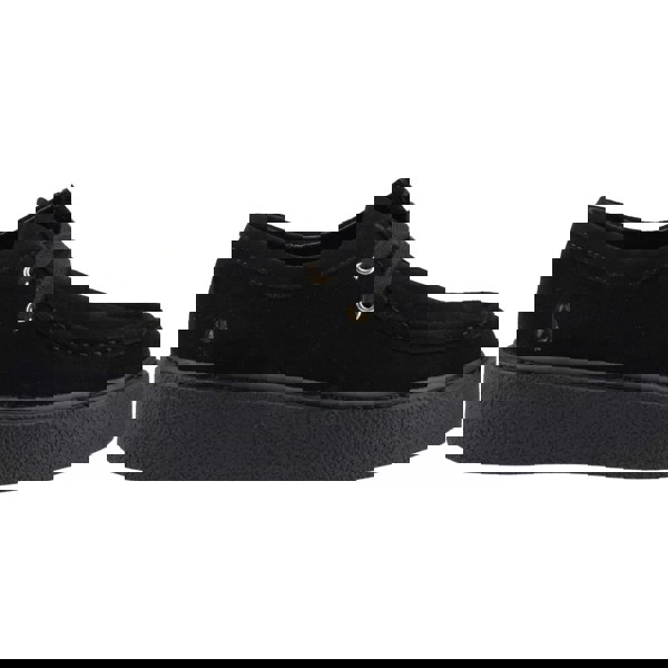 Hush Puppies Bridie Suede Leather Women's Black Moccasins Shoes