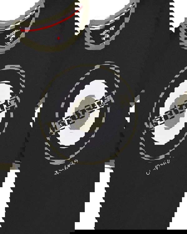 Lambretta Mens Target Ringer Casual Retro SKA Ringer Logo T-Shirt