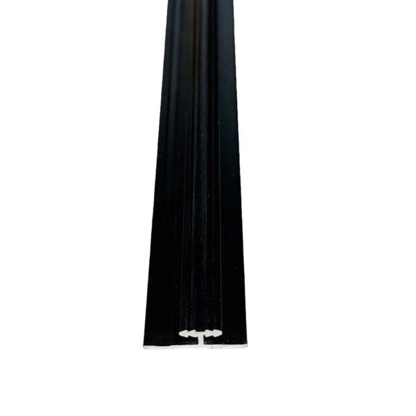ENER-J Invisible line Aluminium Trims for 8mm Charcoal boards, Black Size: 3000 mm (Pack of 2)