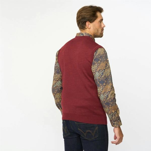 Gabicci G55K03 Plain Vee Neck Slipover Gabicci Classic MULBERRY