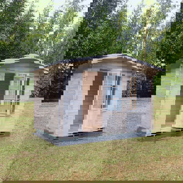 Shire 12x8 bucknells log cabin 28mm Cladding