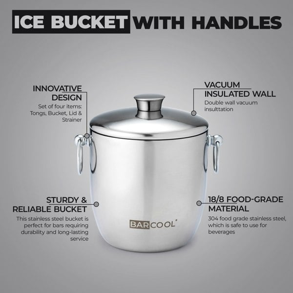 Subcold Barcool 3L Stainless Steel Ice Bucket