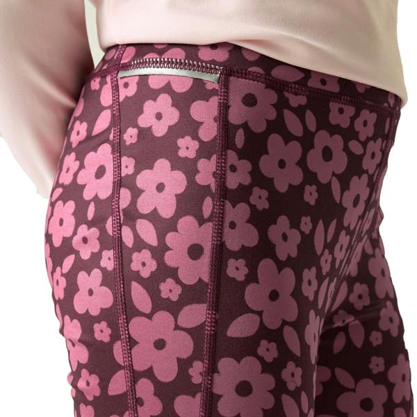 Regatta Childrens/Kids Barlia Floral All-Over Print Leggings - Fig Violet - 