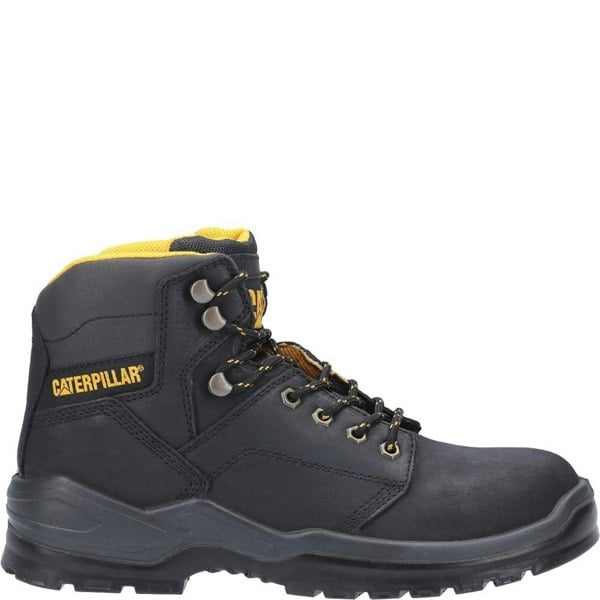 Caterpillar Mens Striver Lace Up Injected Leather Safety Boot - Black