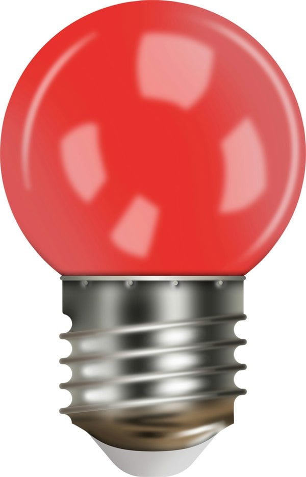 Eagle Connect G45 Bulb, E27 Base, Plastic Cover Red