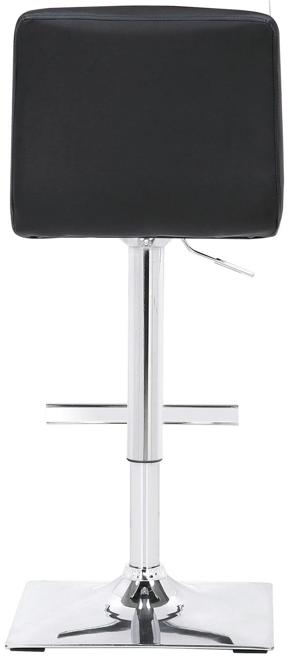 Lamboro Luscious Single Kitchen Bar Stool, Chrome Footrest, Height Adjustable Swivel Gas Lift, Breakfast Bar & Home Barstool, Black