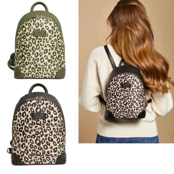 Alice Wheeler Shoreditch Leopard Backpack