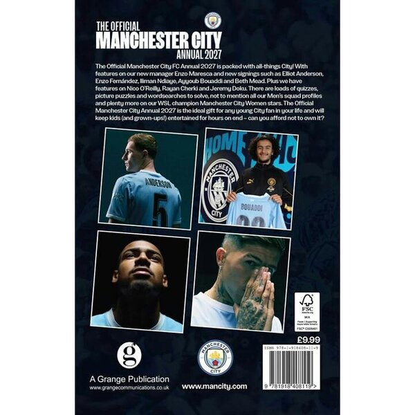 Manchester City FC Annual 2027, Annuals, Sports, Gift