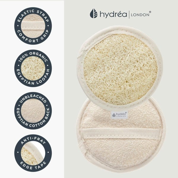 Hydréa London Organic Egyptian Loofah Facial Pad