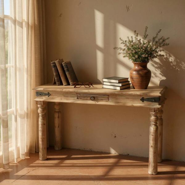120CM WOODEN CONSOLE TABLE