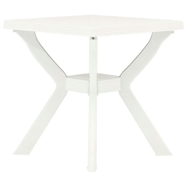 Berkfield Bistro Table White 70x70x72 cm Plastic