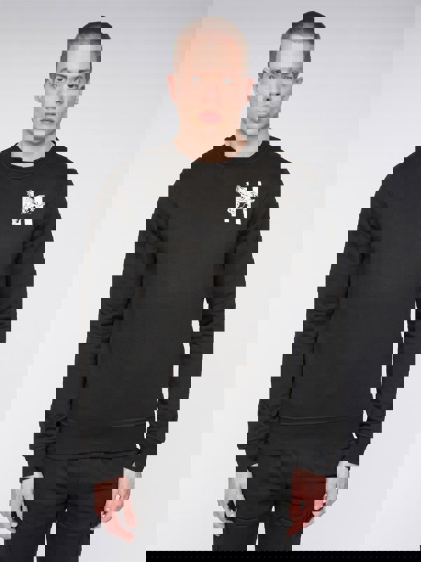 Henleys Morehen Crew Sweatshirt - Black