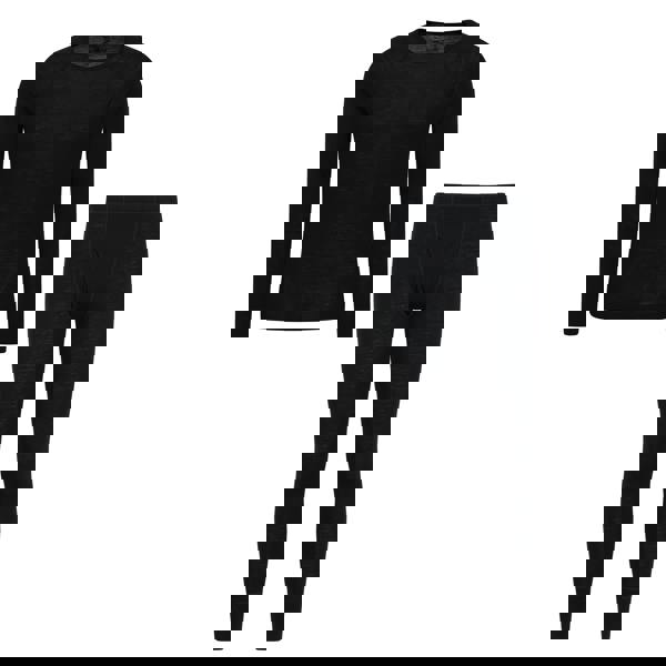 Mountain Warehouse Mens Merino Wool Thermal Base Layers Set - Black