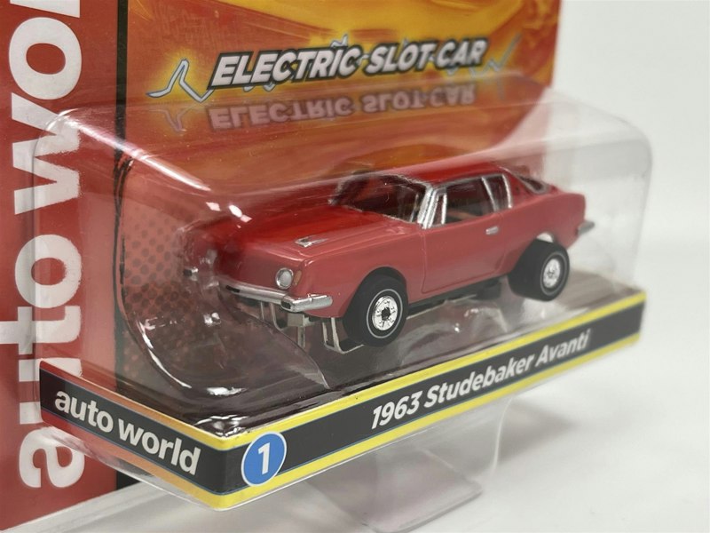 Auto World Slot Cars 1963 Studebaker Avanti Red Thunderjet Ultra G HO Slot Car Auto World SC367-1