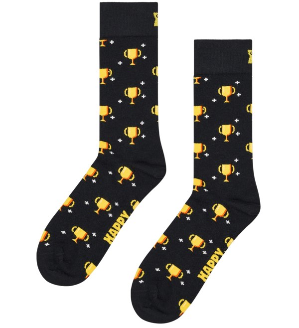 Happy Socks 4-Pack Gamer Socks Gift Box, Black