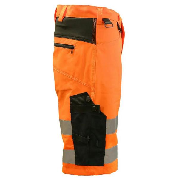 Slim Fit Stretch Work Shorts with Removable Holster Pockets - Hi-Vis Trousers