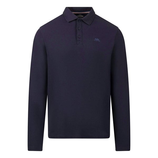 Trespass Mens Leblanc Long-Sleeved Polo Shirt - Navy