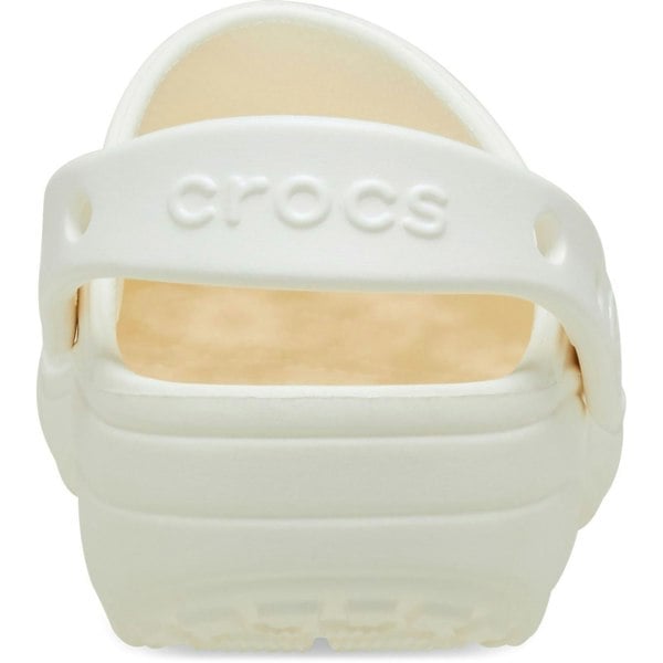Crocs Classic Floral Cut Out Thermoplastic Chalk Clogs