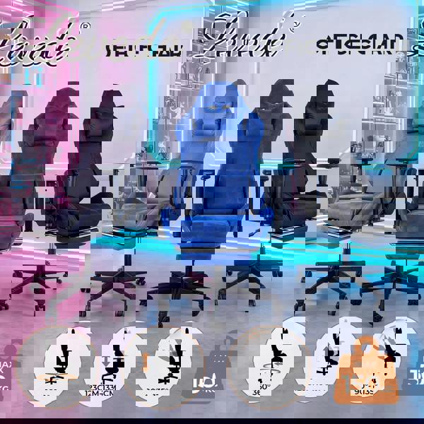 Levede Office Gaming Chair Luxury Warm Recliner Spring Padding with Footrest