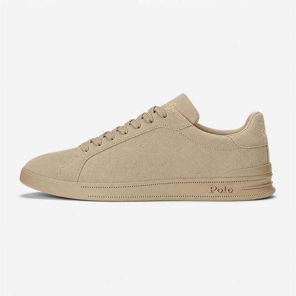 Polo Ralph Lauren HRT CT II Casual Trainers   in  Light Brown