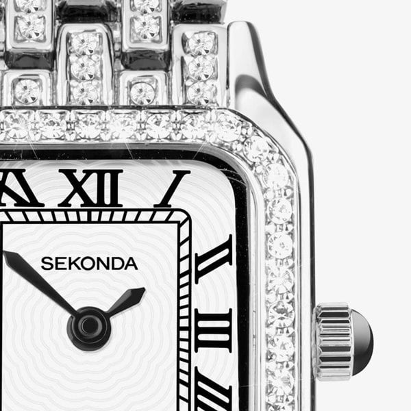Sekonda Monica Silver Crystal Set Watch 40660