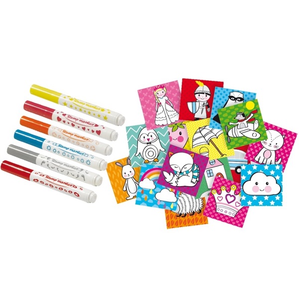 SES Creative Stamping with markers