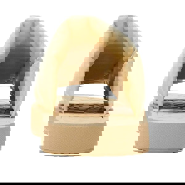 BURBERRY 8081569 Burberry EKD Slab leather slides BUTTER (Beige) SLAB KNIGHT SANDAL MALE UK 8