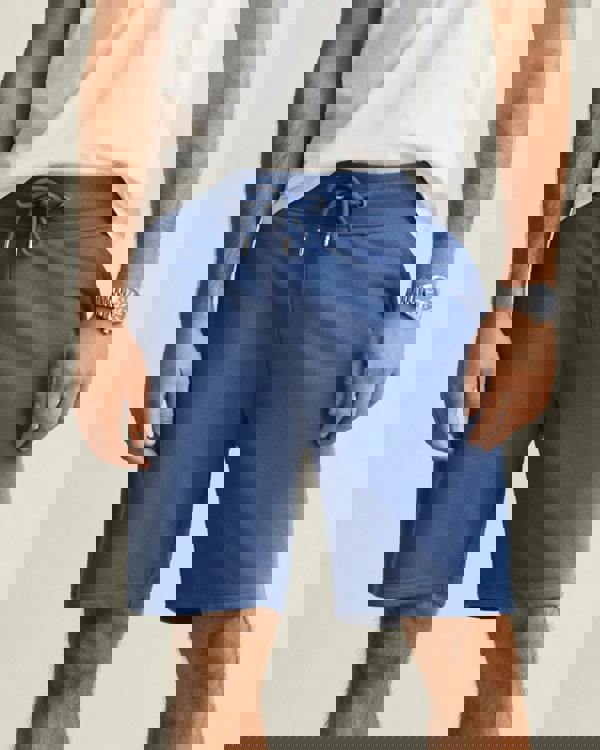 GANT Regular Fit Shield Logo Sweat Shorts - 442 Vintage Blue