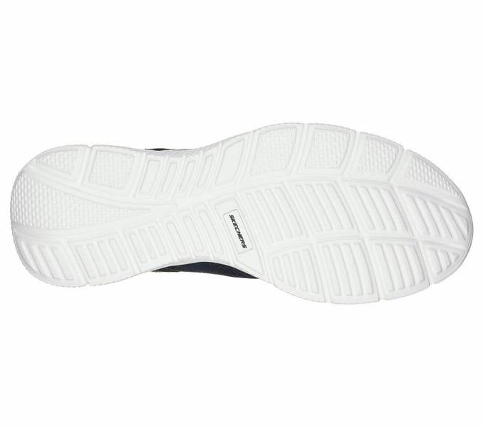 Skechers Verse-Flash Point Mens Sports Gym Walking Lace Up Trainers, white lightweight sole with tread pattern for grip and durability.