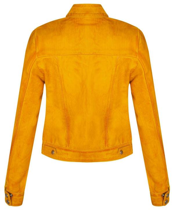 Infinity Leather Womens Plain Leather Moto Biker Jacket-Braga