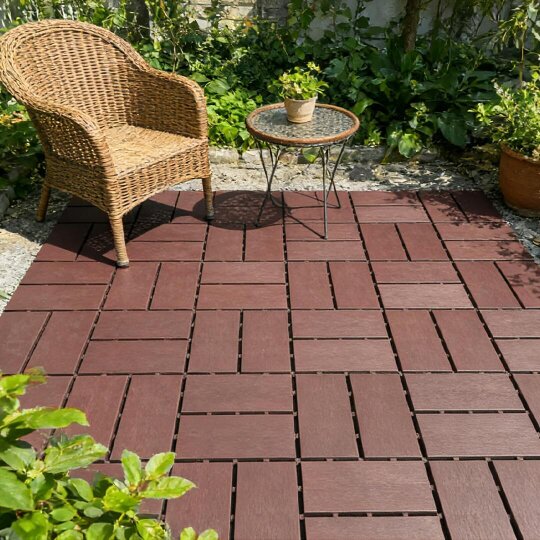 Havendro 44PCS Deck Tiles Anti-Slip Interlocking Floor 30x30cm Heavy Duty Outdoor Patio