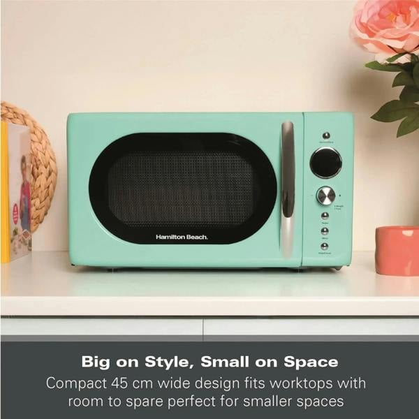 Hamilton Beach 20L Retro Mint Microwave - Hamilton Beach UK