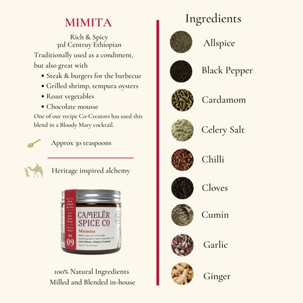 Camelēr Spice Co. Mitmita - Rich Ethiopian Spice Blend