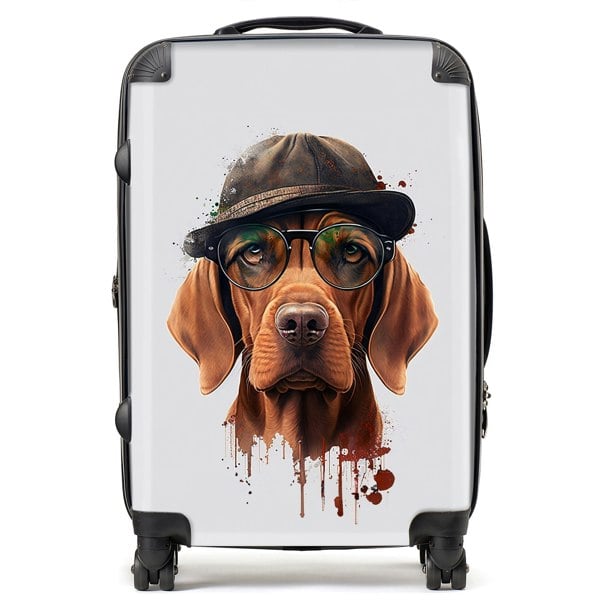 Warren Reed Hungarian Vizsla Dog Splashart Suitcase