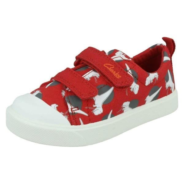 Clarks Boys Clarks Variety Detailed Canvas Shoes City Bright