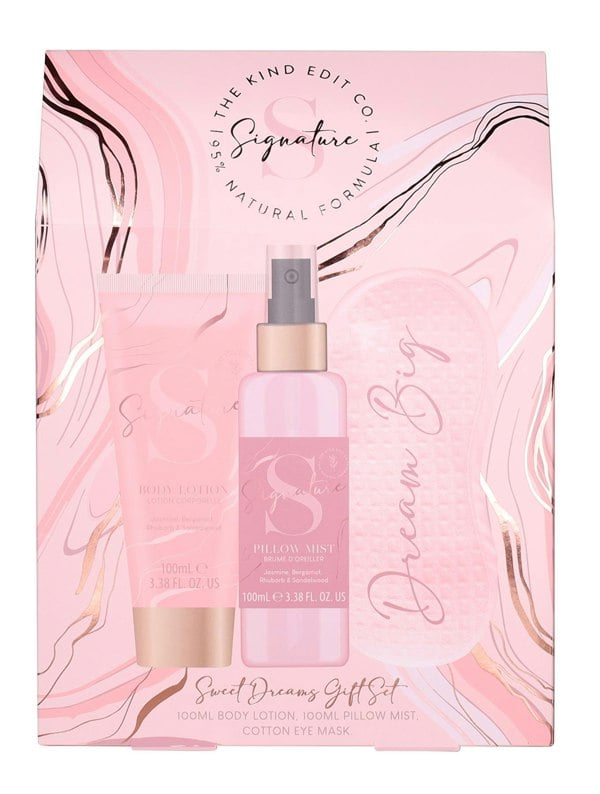 The Kind Edit Co. Signature Sweet Dreams Gift Set - Pillow Mist, Body Lotion, Eye Mask