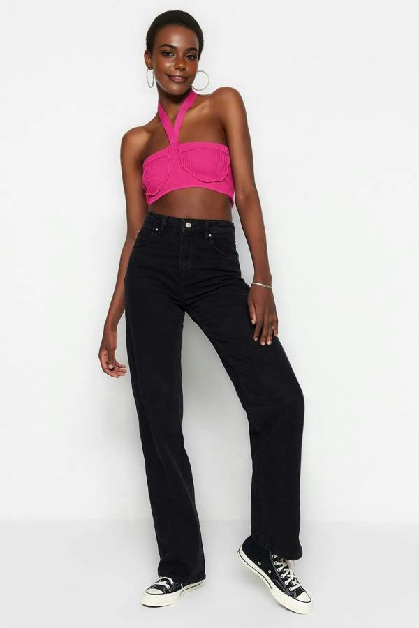 WOVCOR High Waist Wide Leg Jeans