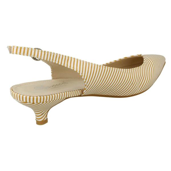 Savannah Ladies Savannah Striped Slingback Court Shoes