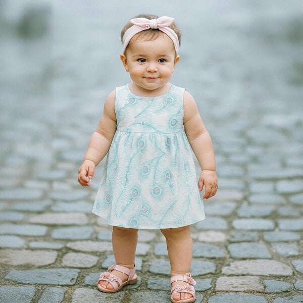 Lucy & Sam Peacock Summer Dress