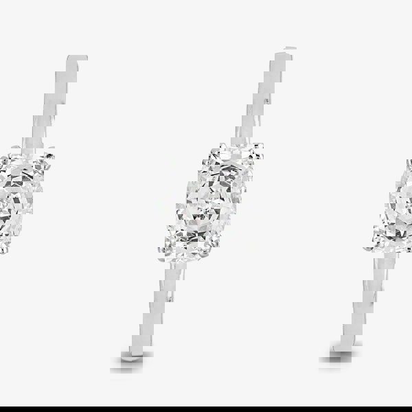 Starbright Silver 6.5mm Cushion-Cut Cubic Zirconia Ring E3858R(6.5X6.5M) 3A