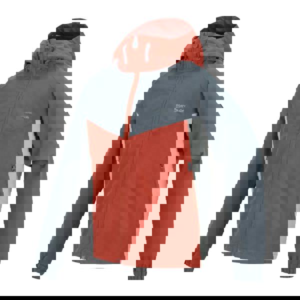 Regatta Childrens/Kids Hanleigh Waterproof Jacket - Brick/Abbeystone/Dark Storm - 