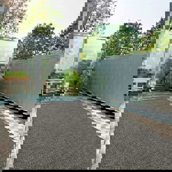 Dark Grey Outdoor Rug for Patio & Garden | The Rugs